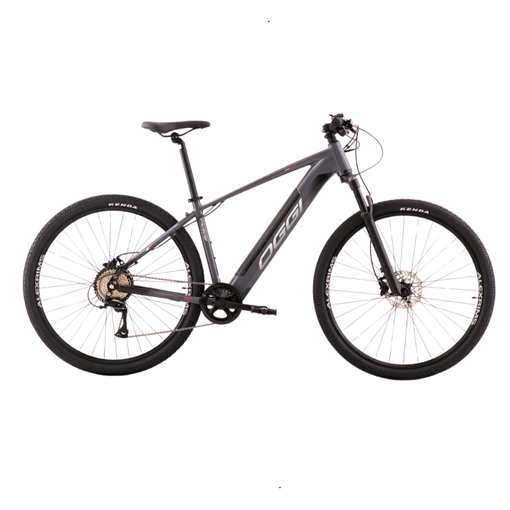 Bicicleta Eletrica Oggi Big Wheel 8.0 8V Cinza/Preto Tam S