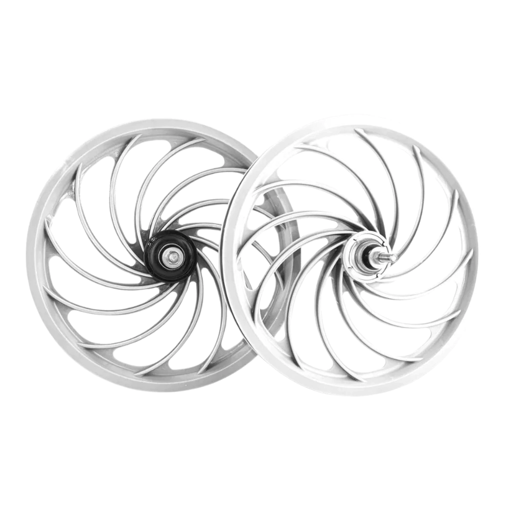 Roda Nylon Aro 16 Par Dia./Tra. Branco S/ Eixo/Catraca