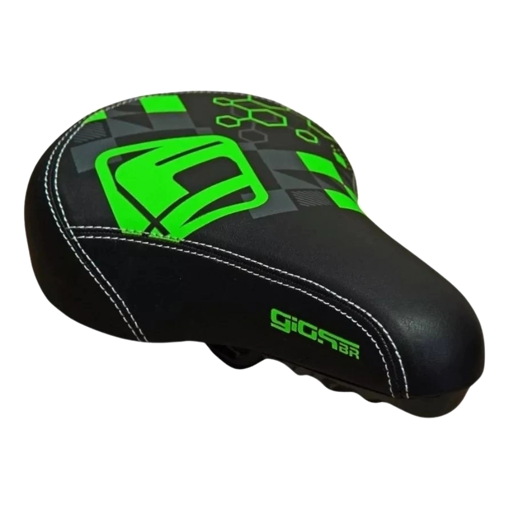 Selim Banco Gios Gi-1109 Bmx Wheeling Verde Neon Original