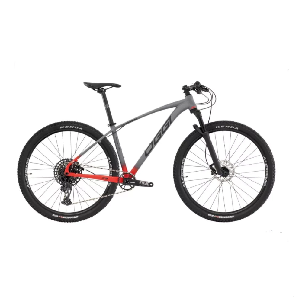 Bicicleta Oggi Big Wheel 7.5 Gx 12v Cinza/Preto/Laranha M 25