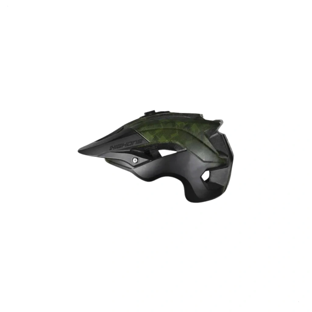 Capacete Bike Enduro High One Montano G Preto/Verde Militar