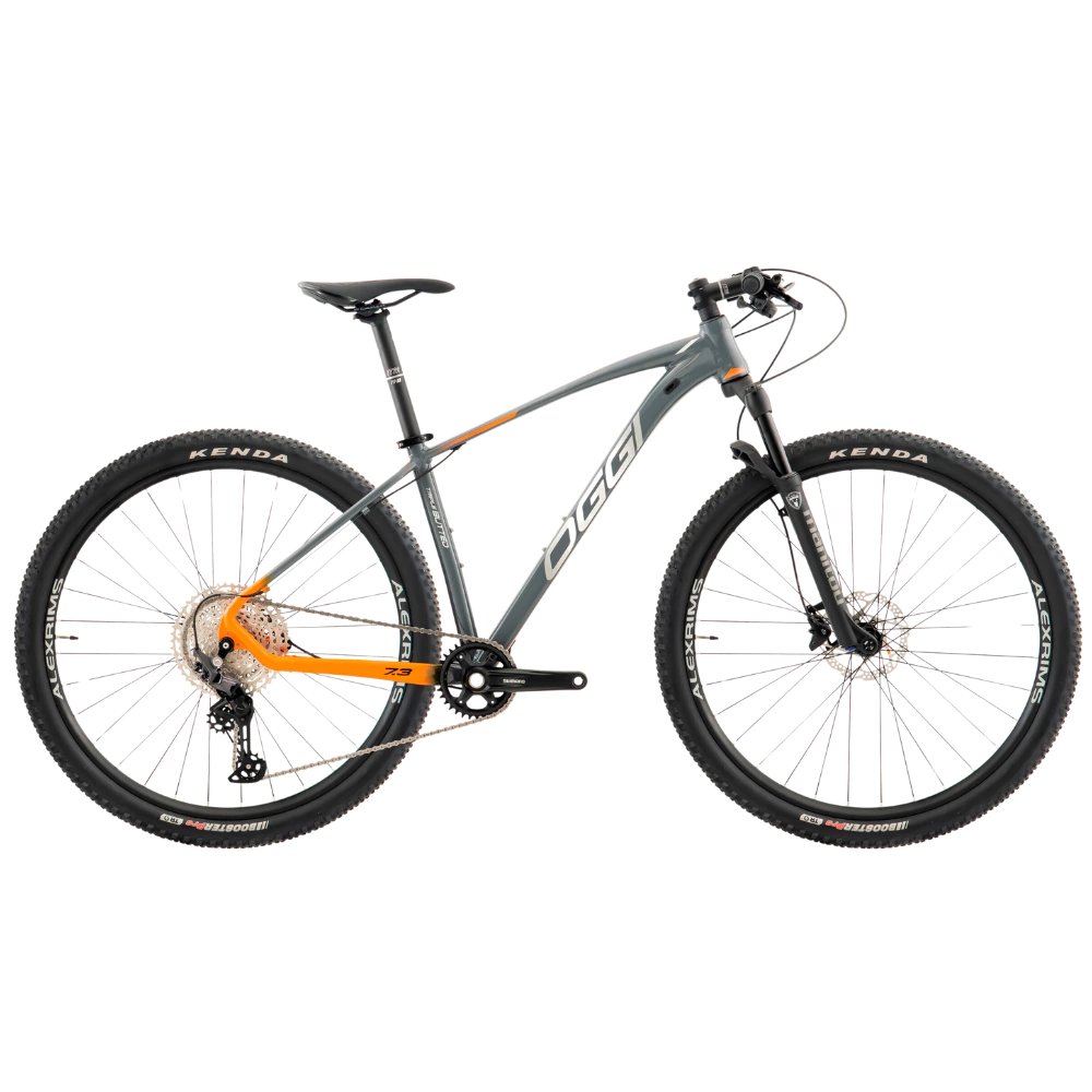 Bicicleta Oggi Big Wheel 7.3 12v Grafite/Laran/Cinza Tam 17