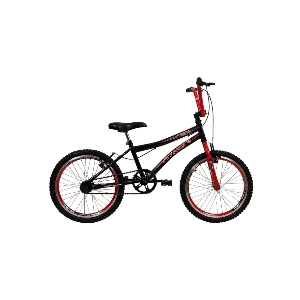 Bicicleta Athor Atx Aro 20 Preta c/ Vermelho