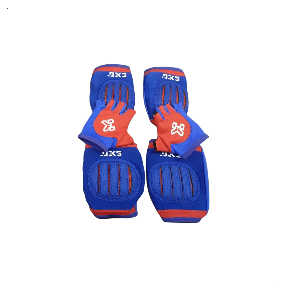 Kit Prohand Deks Kids Azul Luva Cotoveleira Joelheira Tam M