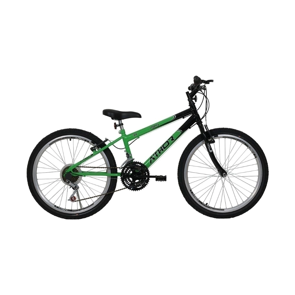Bicicleta Athor Aro 24 Mtb 18V Legacy Masculina Verde