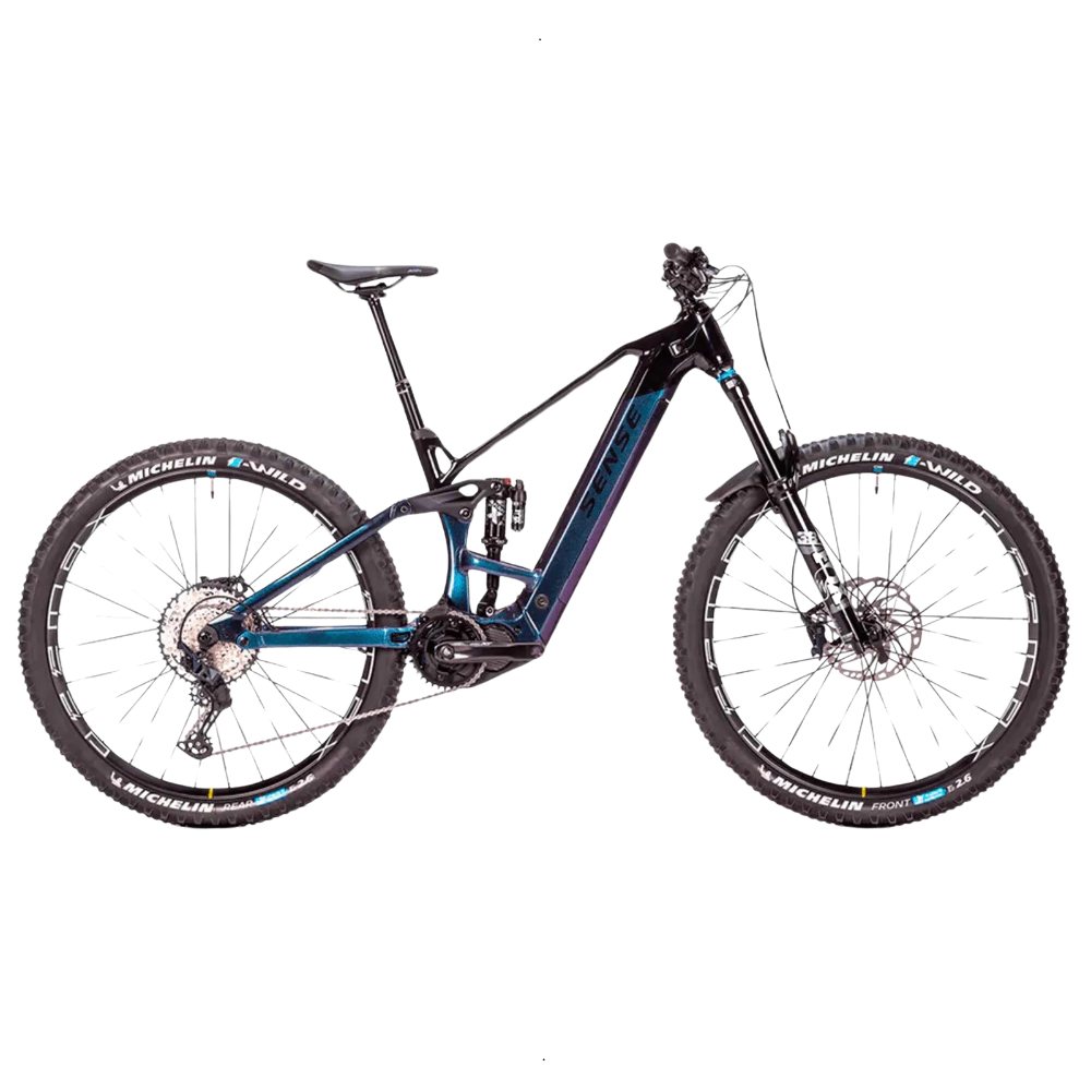 Bicicleta Sense Exalt ETrail Al Evo 2024 Forty5 Preto/Cama M