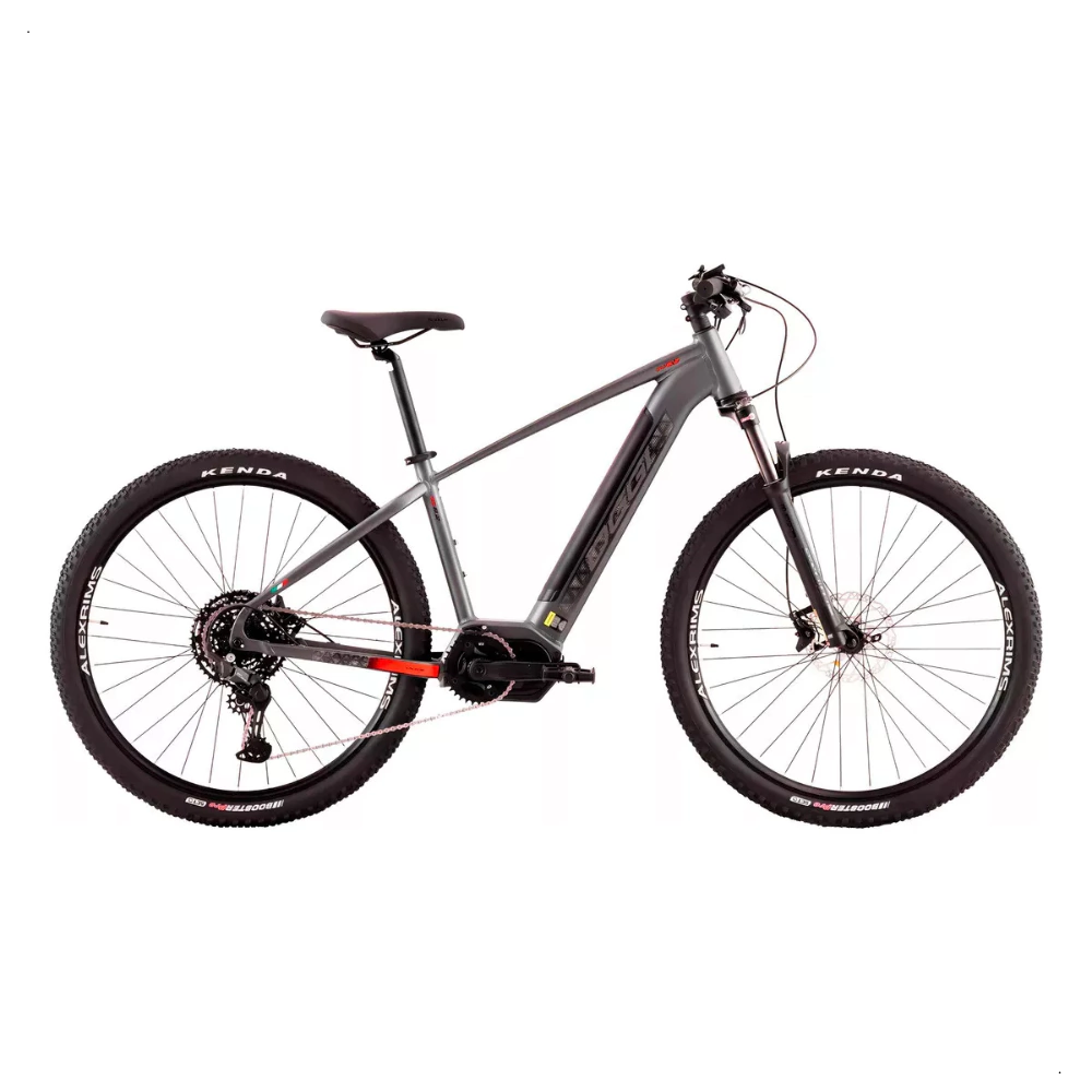 Bicicleta Eletrica Oggi Big Wheel 8.2 Cinza/Verm/Preto Tam L