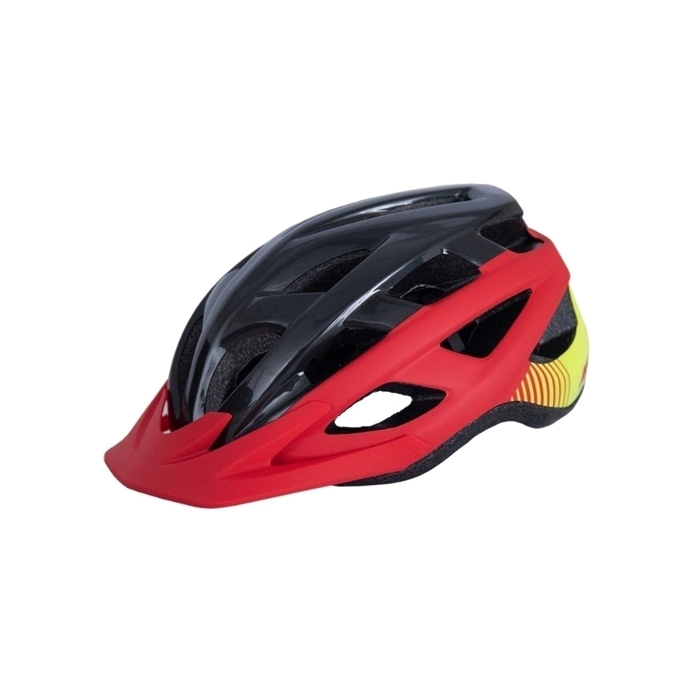 Capacete Asw Bike Fun Vermelho e Preto Tam. P/M