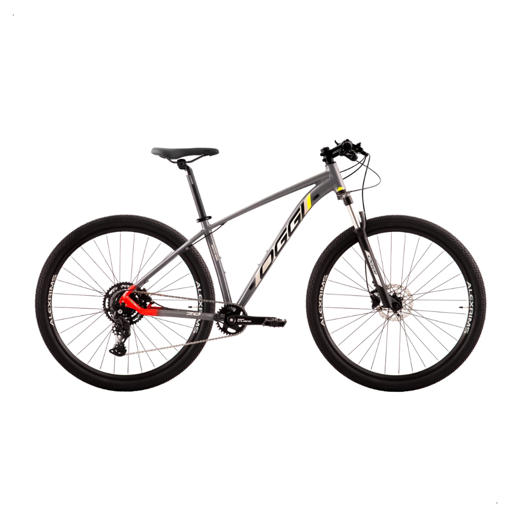 Bicicleta Oggi Big Wheel 7.0 Grafite/Vermelho/Amarelo T. 21