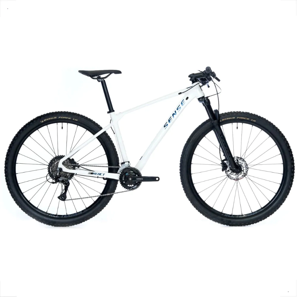 Bicicleta Sense React Sport Branco/Azul Tqs Tam M 2x8V 2025